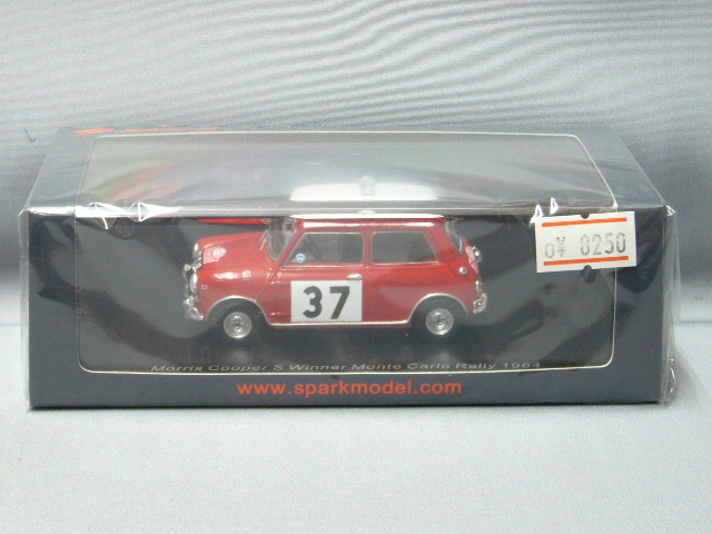 1/43 ミニ クーパー S 1964年 ラリーモンテカルロ 優勝 #37 Ixo 1:43 モーリスミニクーパー＃37モンテカルロラリー1964 分