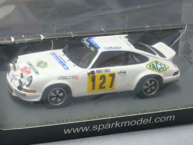 スパーク 1/43 ポルシェ 911 カレラ RS 2.7 1978 モンテカルロ