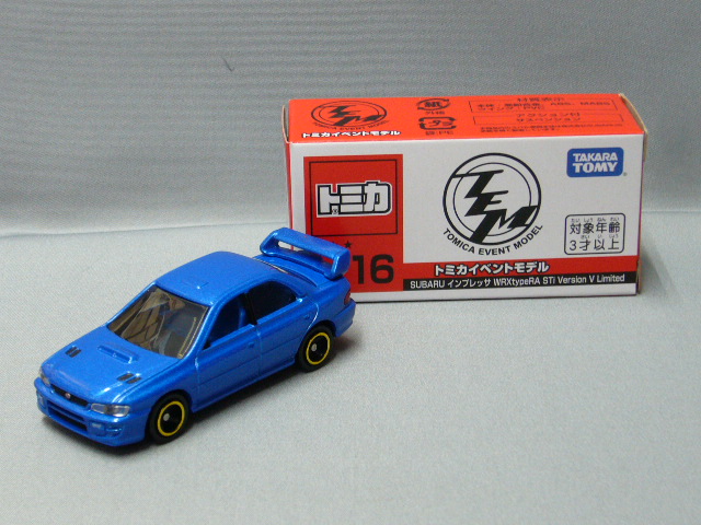 トミカイベントモデル NO.16 スバルインプレッサ WRX タイプRA