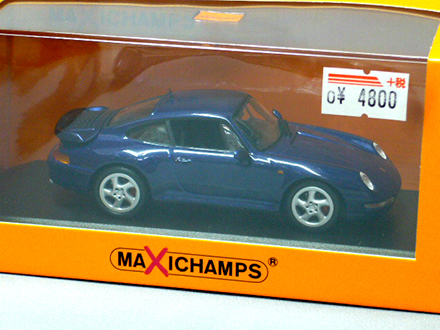 ポルシェ 911 ターボ(993) 1993 ブルーメタ [ミニカーショップ