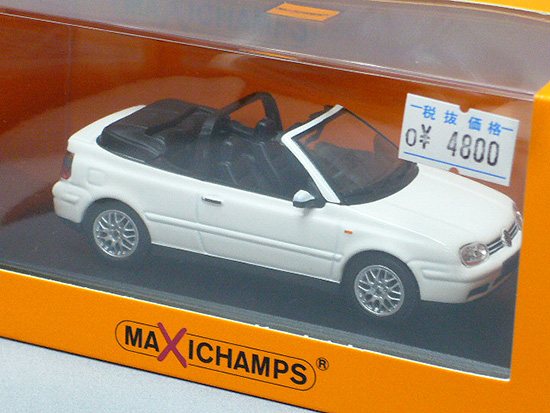 VW ゴルフ? カブリオレ 1998 ホワイト [ミニカーショップ ゼロ