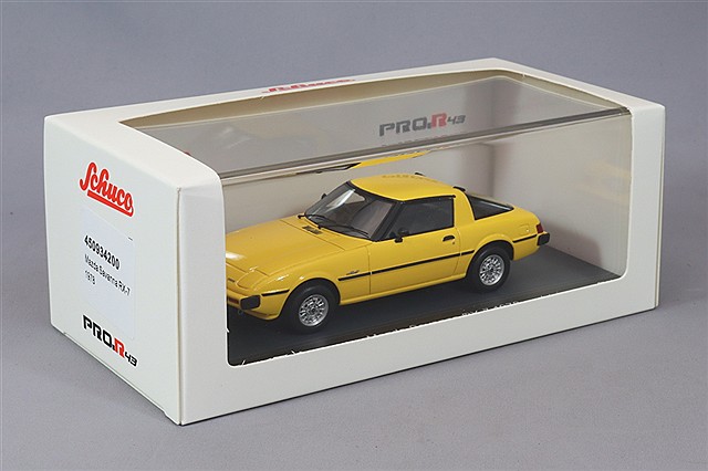 マツダ サバンナ RX-7 1978 イエロー [ミニカーショップ ゼロクラフト]